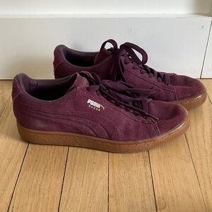 Puma Suede Women's Burgundy Sneakers
